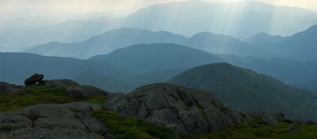 Adirondack mountain landscape in eastern New York